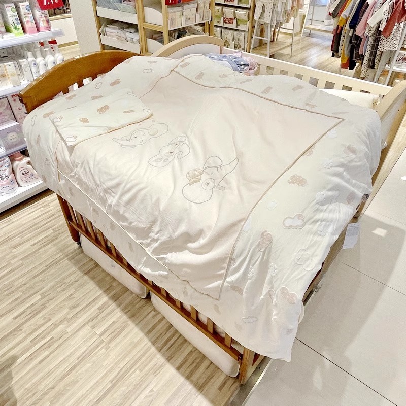 丽婴房加厚被子专柜正品幼儿园午睡被子母被四季子母被牛奶绒超柔