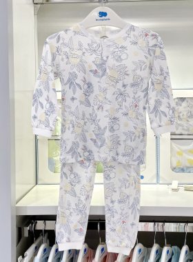 丽婴房专柜正品家居内衣套装夏季