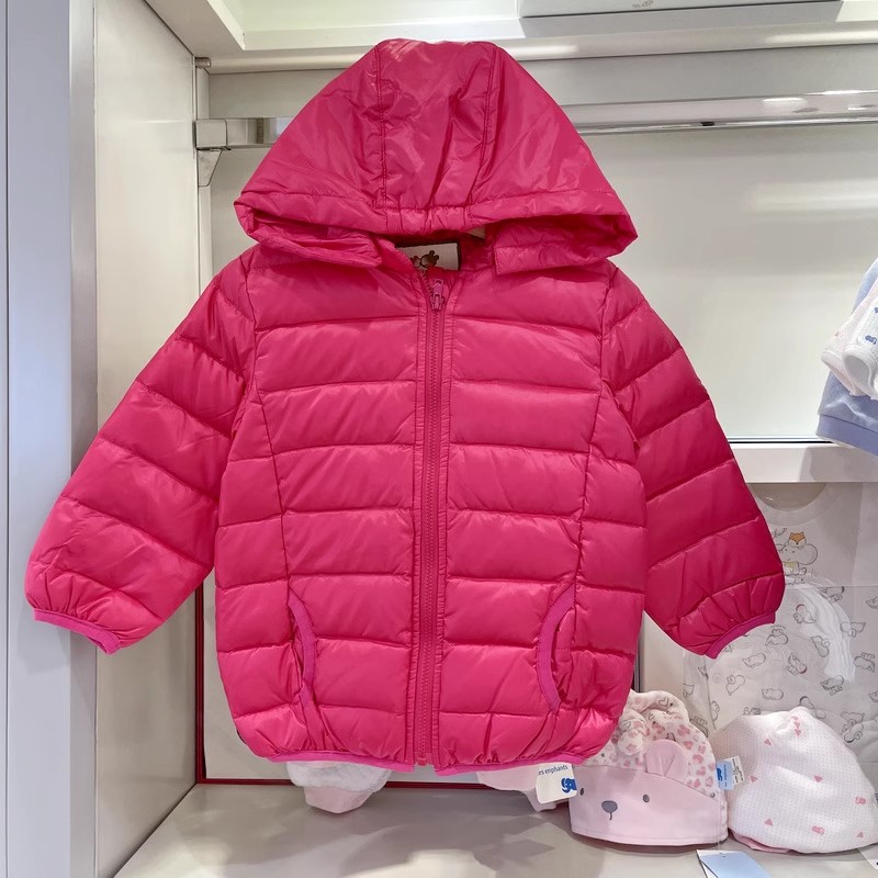 拉比羽绒服专柜正品男女儿童冬季上衣可脱帽保暖棉衣轻薄羽绒外套