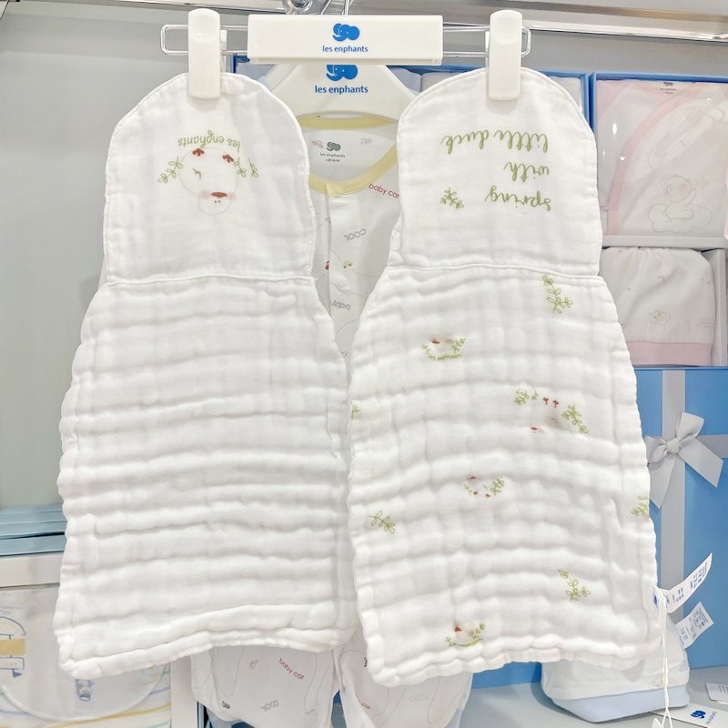 丽婴房专柜正品新款婴儿童宝宝纱布吸汗巾垫背巾男女童纱布垫背巾