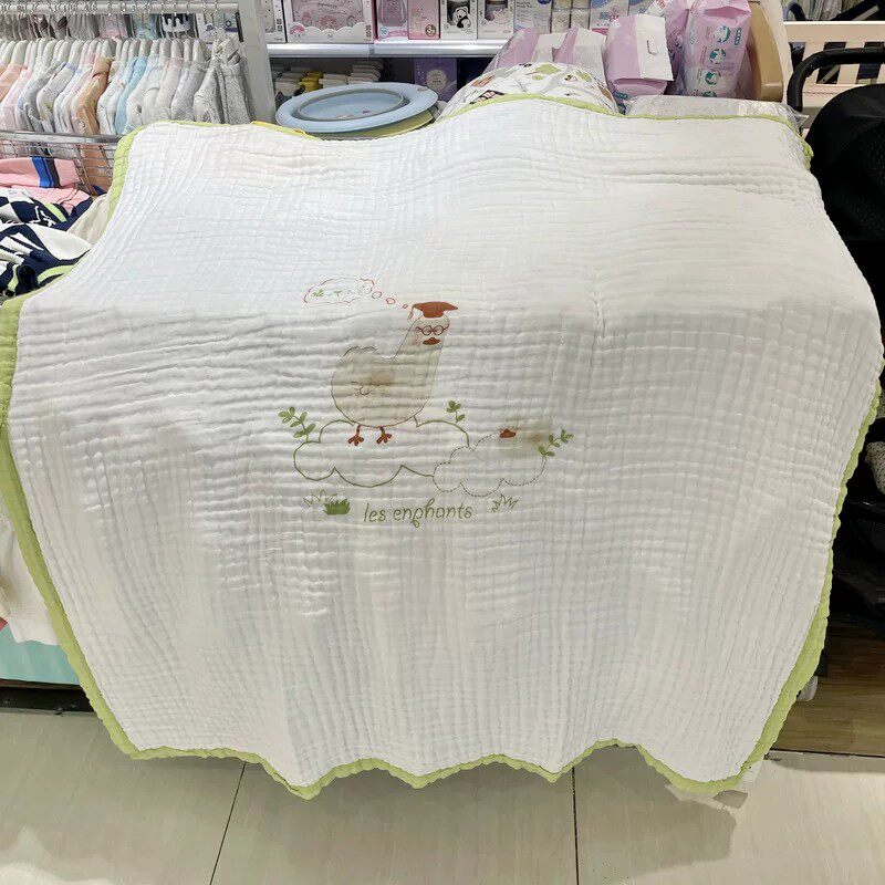 丽婴房专柜正品新款夏季纱布空调被子空调毯儿童幼儿园薄款透气