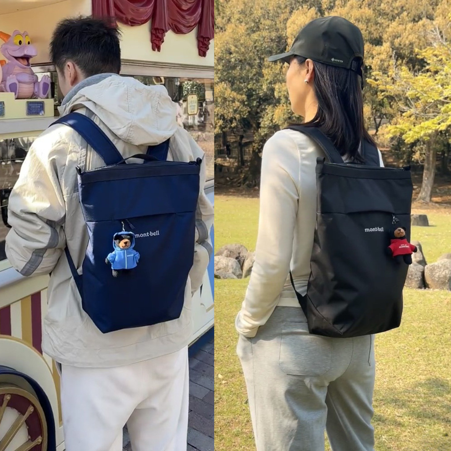 日本潮牌时尚高端双肩包男女户外大号容量旅行登山包电脑背包书包