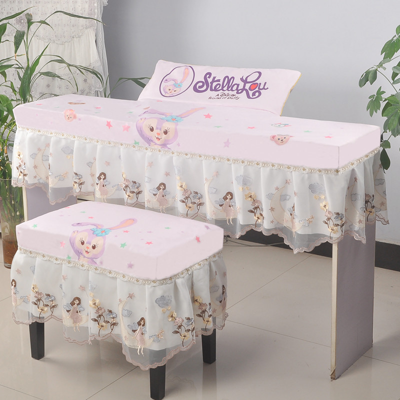 电子琴罩THEONE小花琴COLOR雅马哈PSR-E383电子琴防尘罩蕾丝卡通