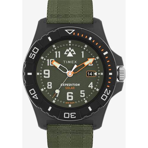 海外代购Timex/天美时男士手表欧美腕表日历显示光动能太阳能