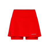 代购 HEAD海德女士运动裙透气保暖活动自如防走光红色高腰设计