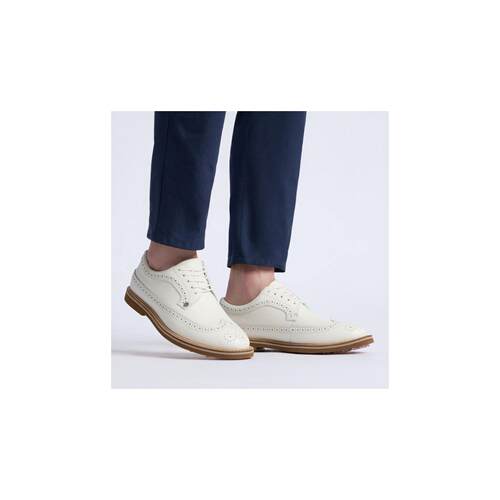 海外代购GFORE男士高尔夫鞋布洛克系带球场雕花 golf shoes复古
