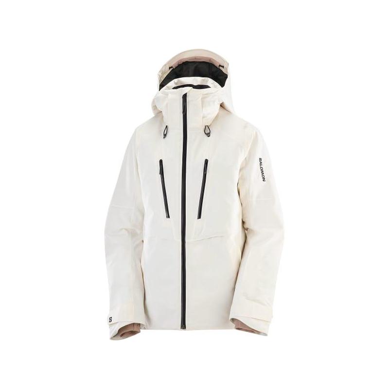 代购SALOMON萨洛蒙女士冲锋衣防水防风保暖户外夹克连帽长袖