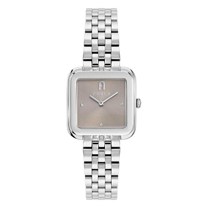 代购FURLA芙拉男士腕表计时夜光日期精准钢带金属方形防水商务