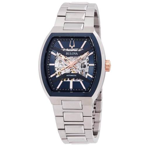 海外代购BULOVA/宝路华男士欧美腕表镂空机芯蓝宝石镜面自动机械