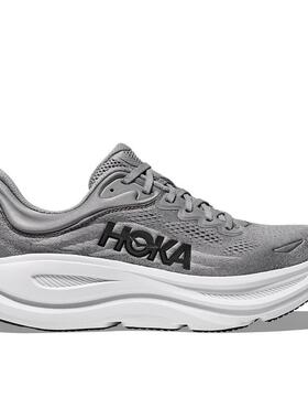 代购Hoka OneOne男女跑步鞋高缓震良好回弹稳定支撑缓震跑鞋灰色
