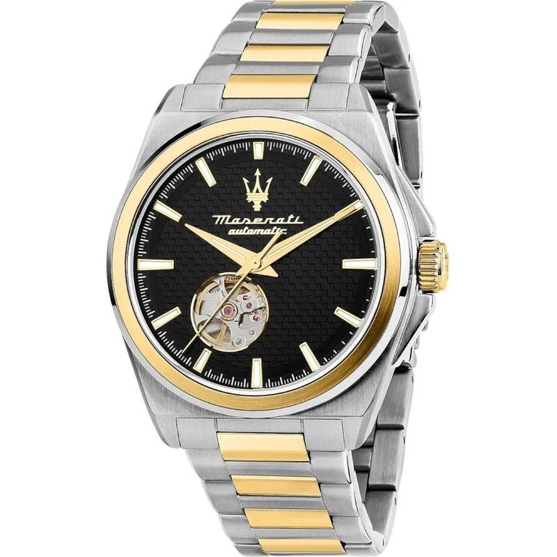 代购Maserati玛莎拉蒂男士腕表自动上链夜光日期显示计时钢带