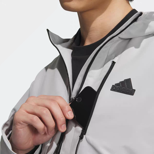 Adidas阿迪达斯男士宽松加绒运动连帽外套IT3953