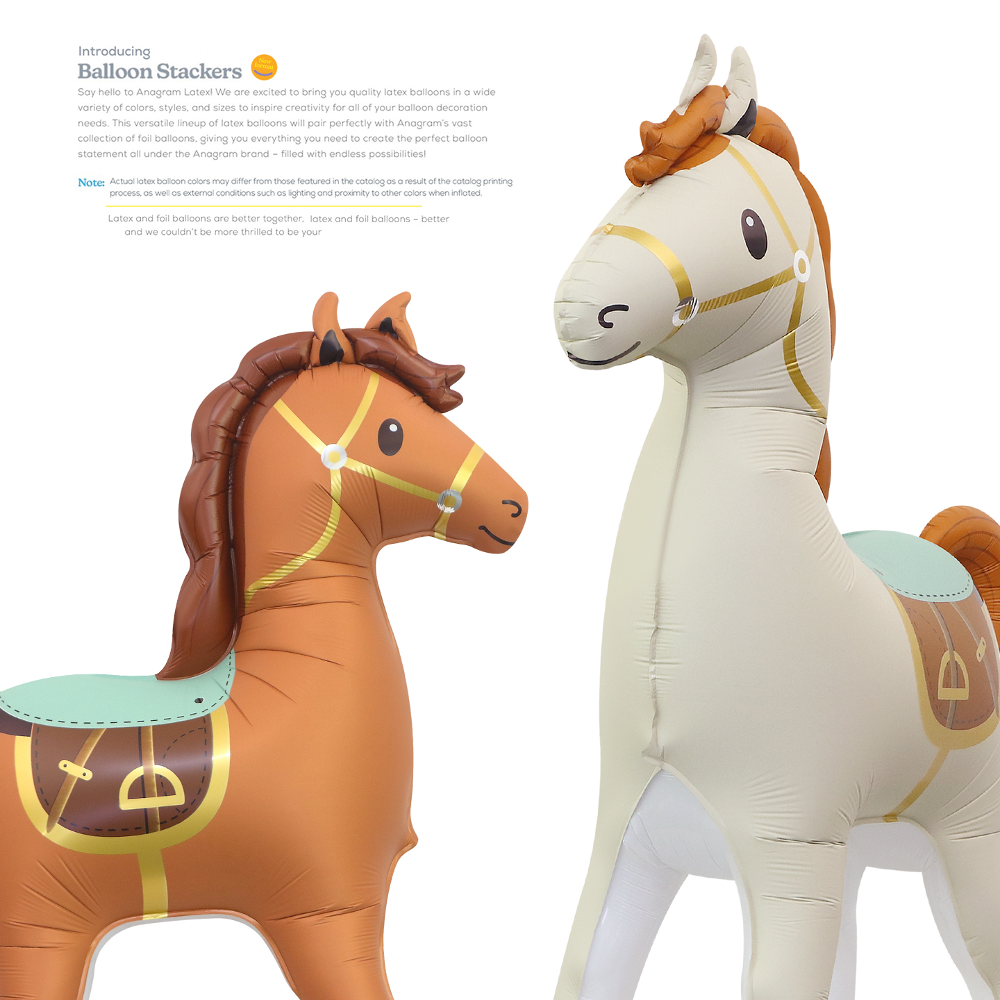 铝膜大气球贵族小马4D立体INS风