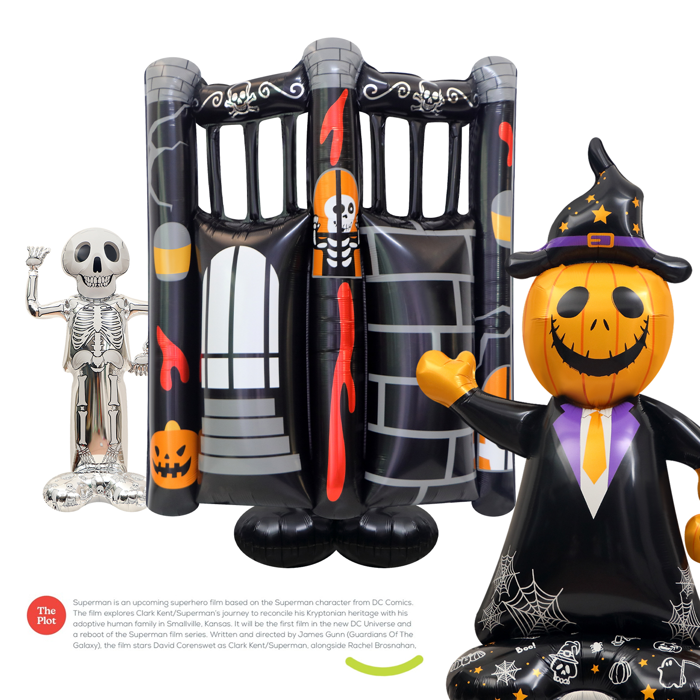 铝膜大气球南瓜人骷髅人立体站立