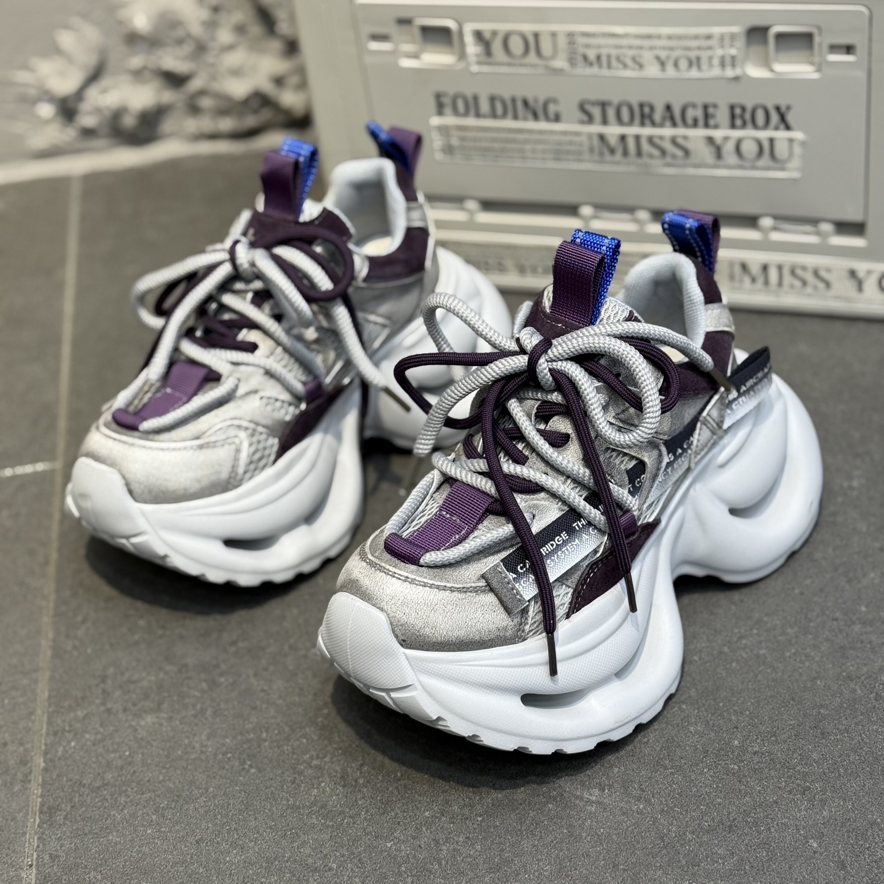 时髦拼色设计感厚底老爹鞋女2026春季新款增高洋气时尚休闲鞋女,女鞋,时尚休闲鞋,淘宝优惠券,粉丝福利购,淘宝优惠卷