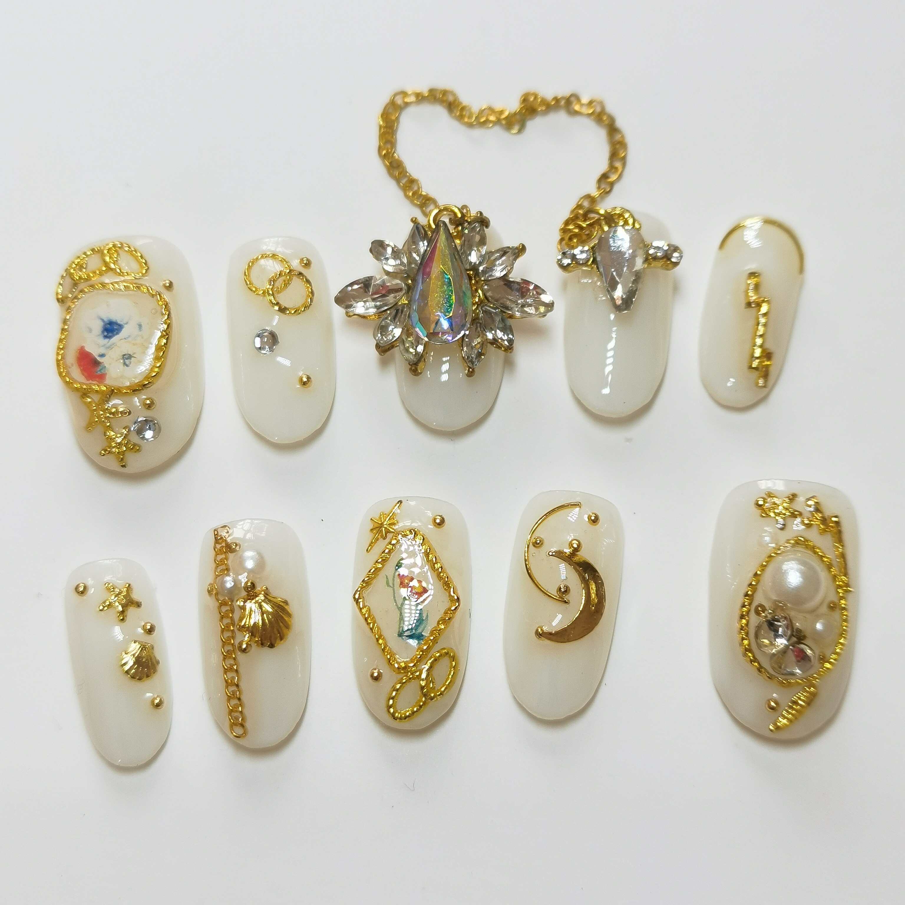 手工制作美甲穿戴甲成品甲片光疗