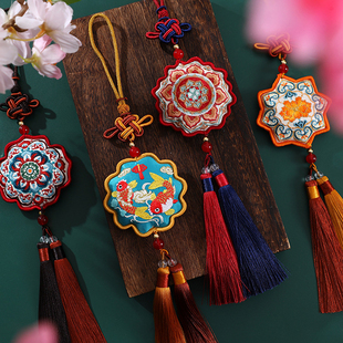 国潮中式文创刺绣香囊挂件随身祈福香包汉服配饰荷包敦煌景区礼物