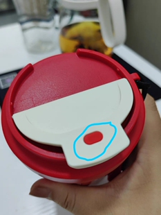 GERM可乐款密封盖小配件红色硅胶垫vanow咖啡杯胶粒防漏塞食品级