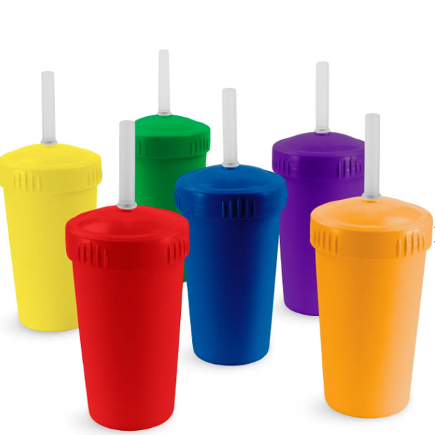 美国制造生产进口REPLAY无BPA婴幼儿童宝宝餐具塑料吸管饮水杯