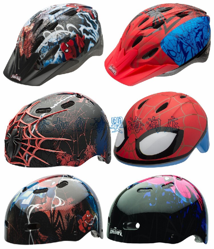 美国进口BELL 蜘蛛侠儿童自行车滑板车轮滑溜旱冰运动头盔护具