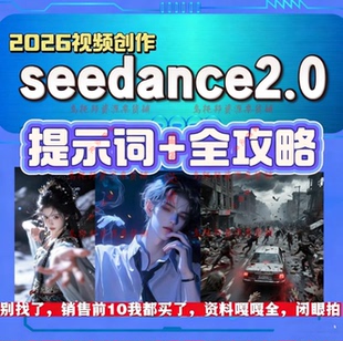 Seedance 2.0即梦教程AI制作短视频生图提示词分镜模板教学课程