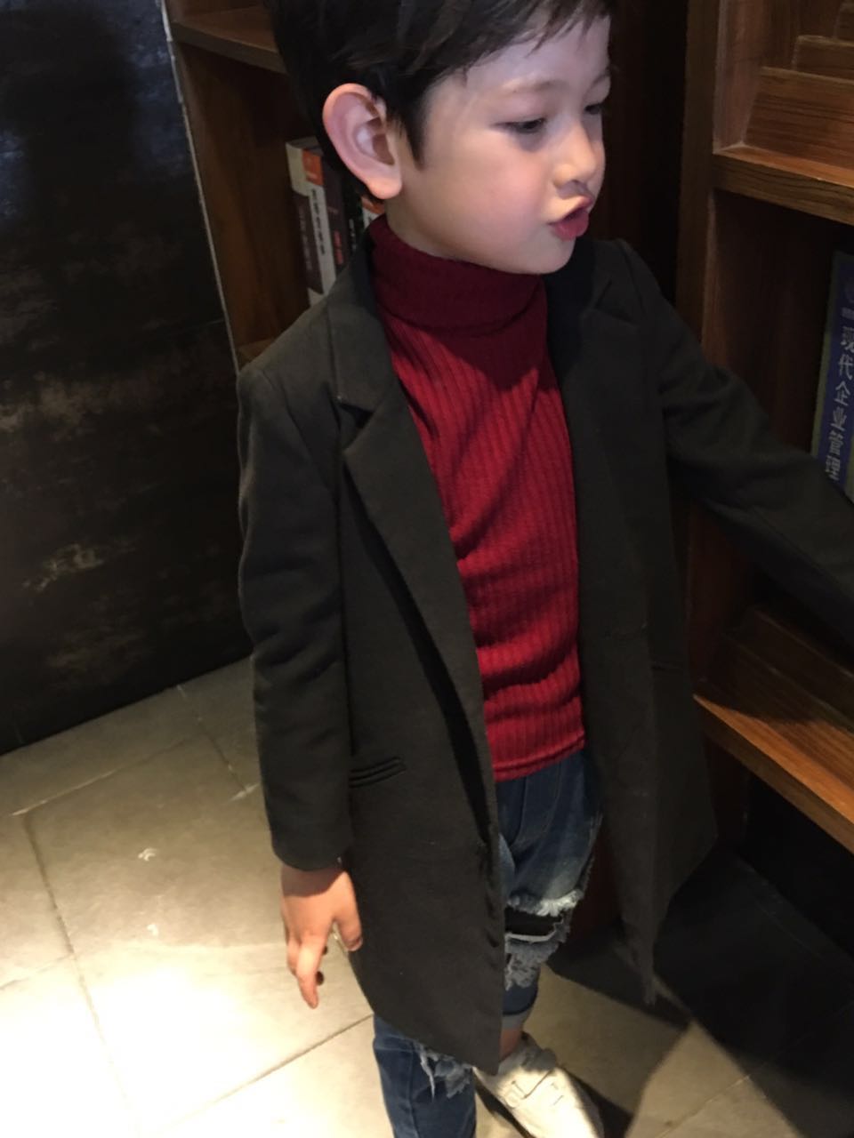 Manteau enfant en laine - Ref 2160678 Image 2