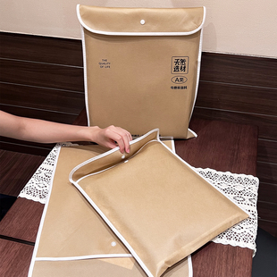 高档车缝包边按扣无纺布内包装袋服装包装袋防尘袋定制logo包装袋