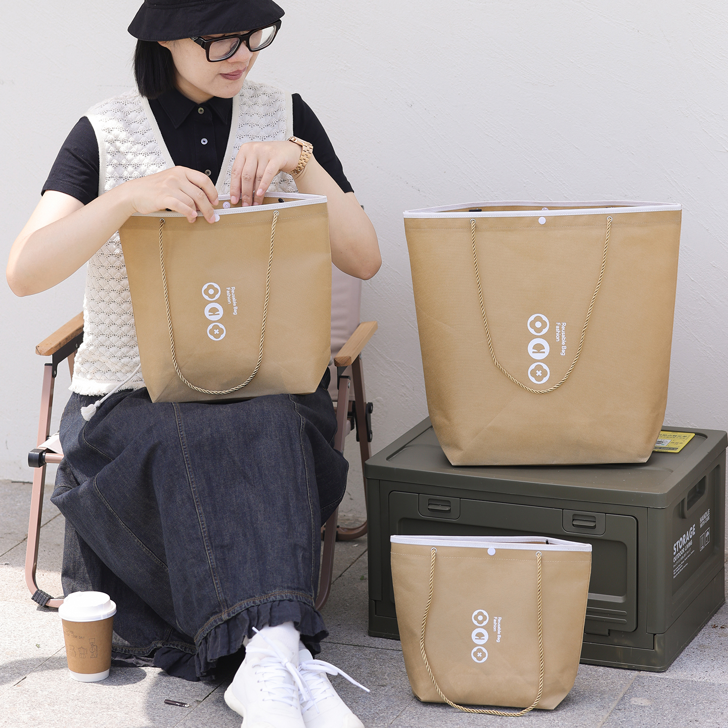 加厚高档车缝服装店手提袋印logo