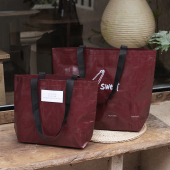 新年跨年手提袋编织袋服装 店购物袋安可拉红手提袋定制logo礼品袋