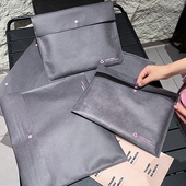 高级服装 无纺布包装 袋定制LOGO加厚T恤环保暗扣礼品袋衣服自封袋