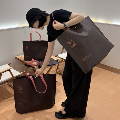 女装店无纺布袋子定制加厚大容量环保购物礼品袋精致服装手提袋