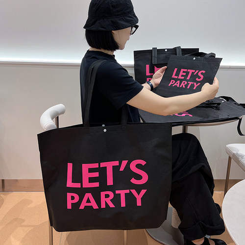 高级服装店无纺布袋子定制加厚大容量环保礼品购物袋女装手提袋