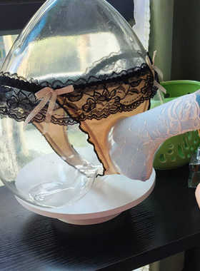 男士蕾丝性感低腰丁字裤头枪弹分离自带透气孔加长JJ套内裤U凸T裤