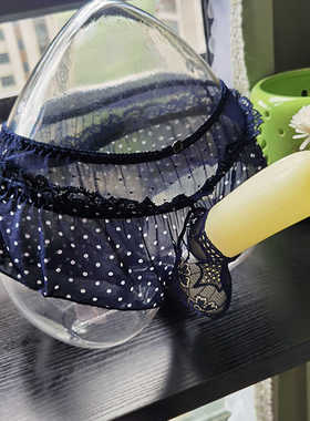 男士性感蕾丝内裤男式透明网纱 透气开口U凸jj套枪弹分离内裤诱惑