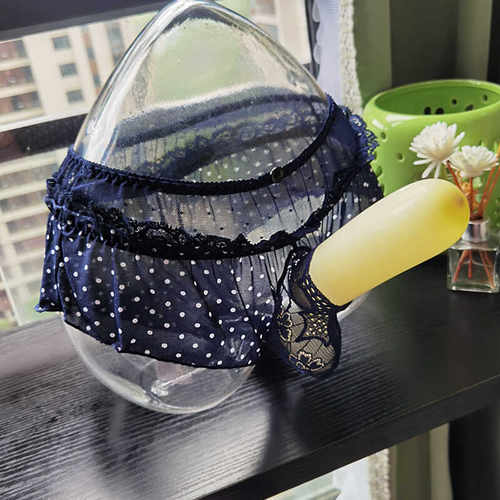 男式透气网纱枪弹开口性感内裤