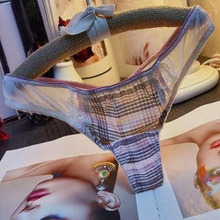 日系甜美女生低腰性感棉质t裤 女士诱惑网纱时尚丁字内裤女T裤衩