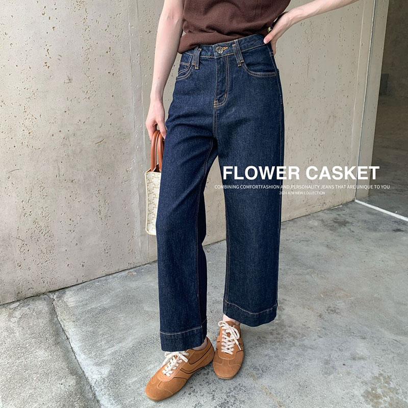 加绒2025冬牛仔奶奶裤九分