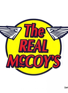 日本THE REAL MCCOY复古车贴改装贴纸车身机车踏板组电动摩托车改