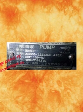 喷油泵A5000 B6P113D-R和A9JK0- B6P113T3和A4491- B6P113T4