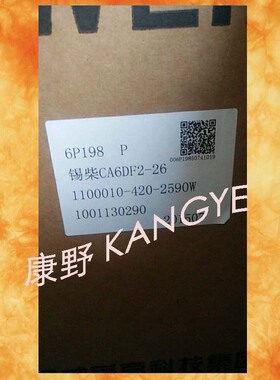 喷油泵6P198 1100010-420-2590W和B401863431A 1111010-M86-0000