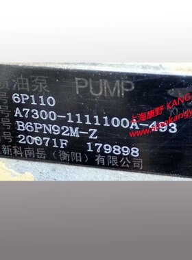 原装YC喷油泵A7300- B6PN92M-Z和A87G0- B6PN92R和A8M00- B6PN92T