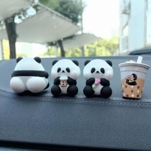 香氛熊屁屁汽车空调出风口车内饰摆件扩香石车载香薰新车礼物女士