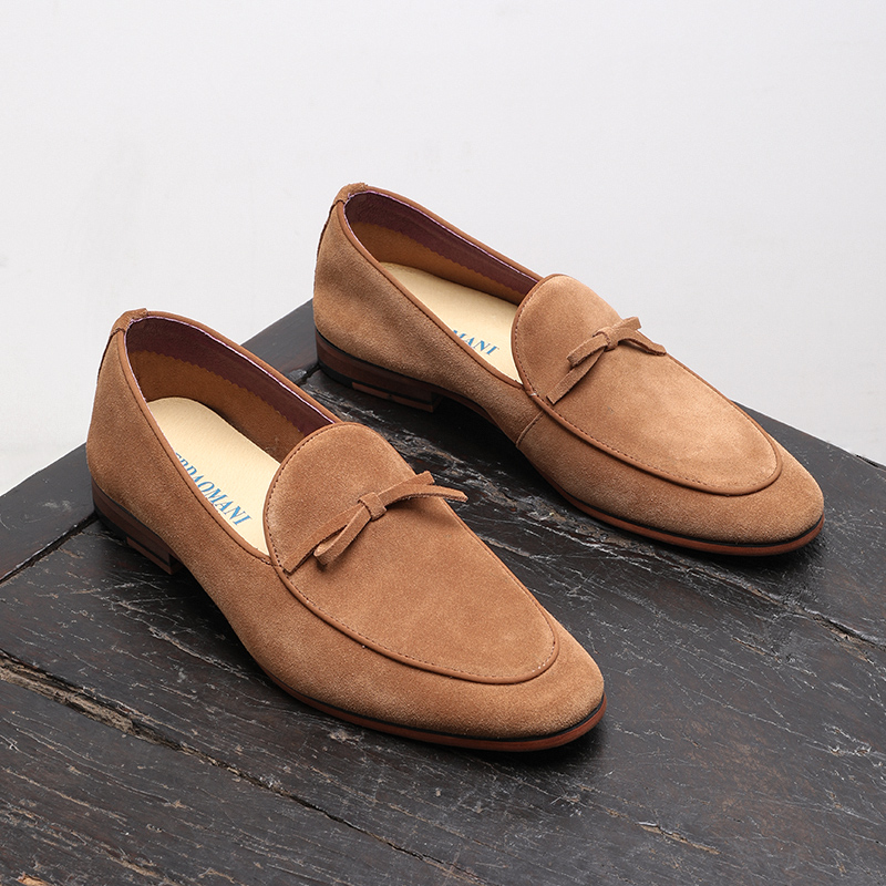 半内里透气反绒皮乐福鞋