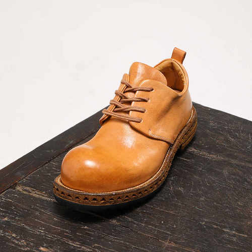 马皮大头增高男士皮鞋