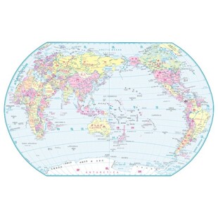 世界地图电子版CDR/AI矢量格式轮廓可编辑改色高清源文件素材模板