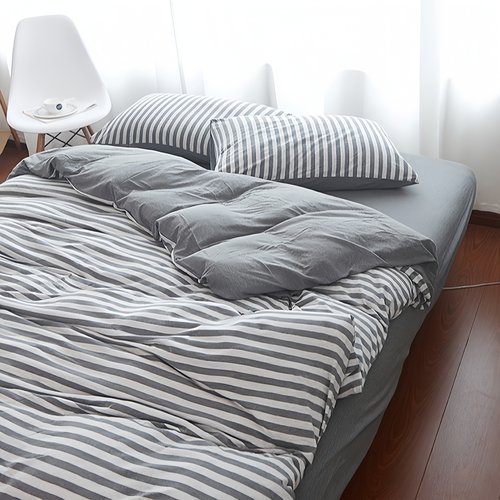 全棉针织棉裸睡三四件套