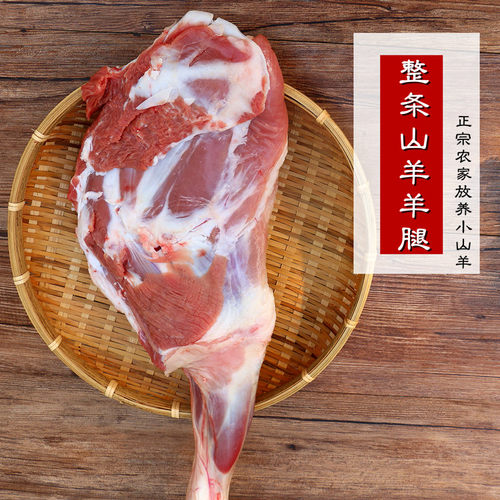 整条羊前腿3斤重羊肘子烧烤羊腿