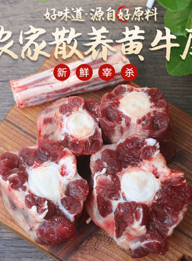 新鲜牛尾 500g 正宗黄牛 牛尾巴 牛尾骨农家放养新鲜黄牛尾生牛肉