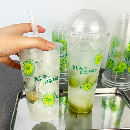 90口径加厚一次性柠檬杯
