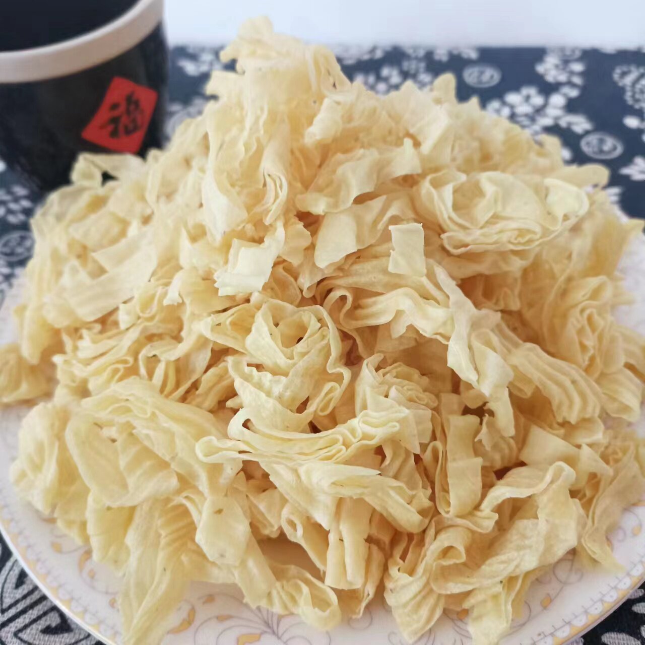 安徽安庆豆皮丝大豆拉丝蛋白豆制品干货油豆皮人造肉豆腐皮干豆皮